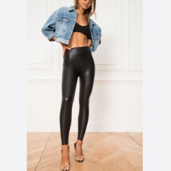 Commando Perfect Control Faux Leather Leggings - Picture 4 of 11
